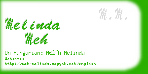 melinda meh business card